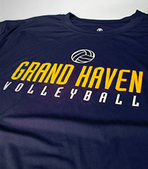 Grand Haven Volleyball : Blue T-Shirts
